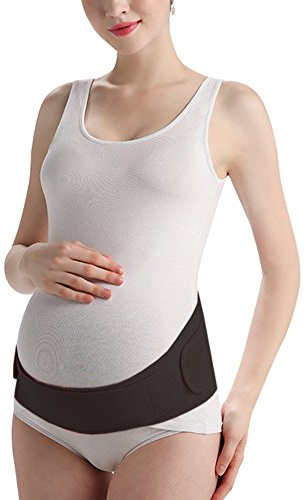 KOOYOL Mujer Fajas Embarazo Premamá Ajustable Cinturón Apoyo Abdominal Transpirable Embarazadas Mujeres para Evitar Dolor Espalda