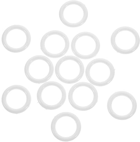 HONITANO Anelli per Tende Romane Resistente e Facile da Installare in Plastica Bianca 100 Pezzi Accessori per Tende da Salotto e Fai da Te