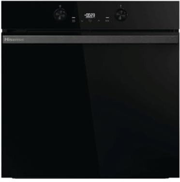 Hisense BI64223ADBG Forno Elettrico Multifunzione, 60 Cm, 77 Litri, Cottura Multilivello, 300°, Funzione Pizza, Grill Ventilato, Guide Telescopiche, Pulizia a Vapore, Colore Nero, Classe Energetica A