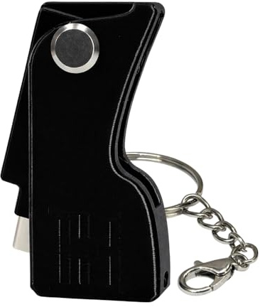 HOLDTAG Funda para Yubikey con Llavero compatible con YubiKey 5 NFC y 5C NFC, Protección Antigolpes, Case Yubico, Cover Ligero y Carcasa Resistente Estuche (No Incluye Llave de Seguridad)