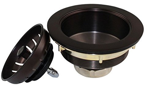 Keeney K1439BRZ, Deep Thread Cast Brass Sink Power Ball Basket, Complete Kitchen Strainer-Chrome Finish 4.5