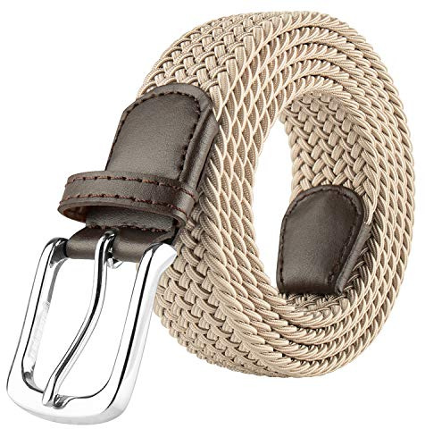JUKMO Elastic Braided Belt, Stretch Woven Belt in Gift Box | Suitable for Golf Business Dress Pants