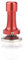 Flat Base Stainless Steel Powder Press，Stainless Steel Coffee Tamper Machine Accessory with Stainless Steel Coffee Tool for Family Office Cafe Restaurant 58.33mm-red