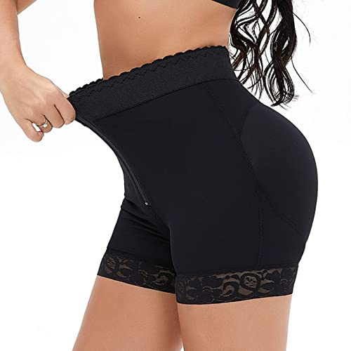 BiiKoon Fajas Colombianas Shorts Butt Lifting Body Shaper para Mujeres Control De Barriga Tallas Grandes Fajas Bragas De Compresión Cintura Alta Muslo Cuerpo Ropa Interior (Color : Black, Size : L)