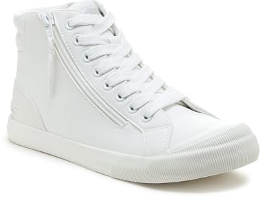 Rocket Dog Womens Jazzin Hi Sneaker, White Pu, 7 UK