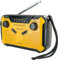 SCHWAIGER Outdoorradio UKW, AM, FM Handkurbel, Solarpanel, spritzwassergeschützt, stoßfest, Tasche