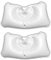 2X Aufblasbares Badewanne Nackenkissen mit Saugnäpfen 47 x 24,7 cm Badekissen Kopfstütze Wannenkissen