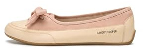 Candice Cooper Candy Bow Tamponato Calf/Velvet Suede Ecru-Ancient Rose