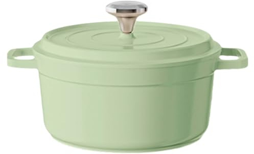 Peakjune Soupière à Soupe en céramique de Grande capacité,Bol de Service de Soupe à Double Poignée avec Couvercle,Ceramic Soup Tureen,Marmites à Soupe en céramique avec Couvercle.