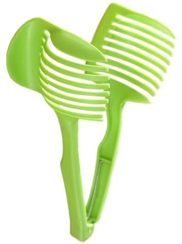 KICHOUSE Affettatrice per Alimenti da Cucina Multifunzione Manico, Affettatrice per Frutta e Verdura Sicura e Portatile, Tagliauova e Tagliafrutta per Uso Domestico