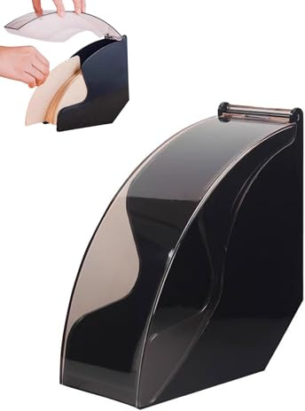 ZAMXHUG 1 pezzo Porta filtro caffè contenitore caffè filtro carta dispenser rack con coperchio antipolvere per filtri V60 e cono