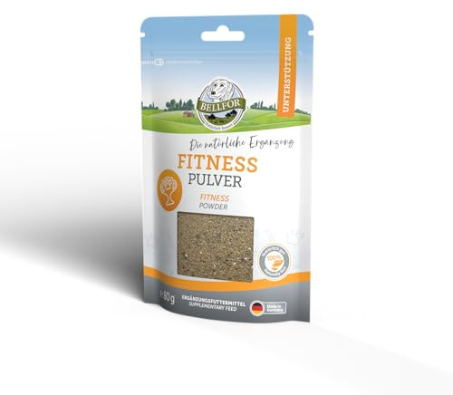 Bellfor Fitness Powder – Natural Complementary Feed with Insect Protein & Chia, for Dogs with High Activity Levels – 80 g