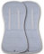 Tititnins® - Pack 2ud. Colchonetas para Bugaboo Donkey 5 KUKU CELESTE - Acolchado Transpirable- (100% Algodón)