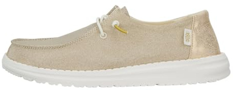 HEYDUDE Wendy Metallic Sparkle - Baskets pour Femme - Chaussons avec Semelles Confortables - Style Mocassin