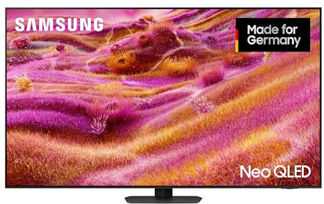 Samsung Neo QLED 4K QN90F 55 Zoll (138 cm) Mini LED Fernseher, Antireflexion, NQ4 AI Gen3 Prozessor, Neo Quantum HDR+, 4K Upscaling Pro, Dolby Atmos, Knox Security, Samsung Vision AI Smart TV