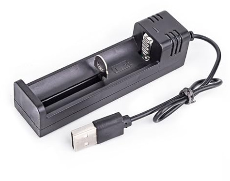 Nouveau chargeur de batterie USB lithium-ion 3,7 V 1 PC 18650 16340 14500 26650 Chargeur de batterie au lithium rechargeable 500 mA