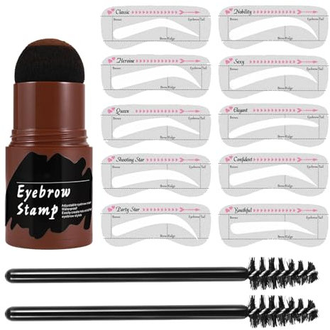 Stencil del sopracciglio per donne anziane - Modello per sopracciglia 10 pezzi Stencil per sopracciglia, stencil per sopracciglia, per sopracciglia per donne, ragazze, ogni giorno, casa