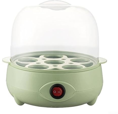 Jotekonoby Cuiseur vapeur à œufs avec anti-brûlure à sec, arrêt automatique, appareil de cuisine compact pour usage domestique (vert-1)