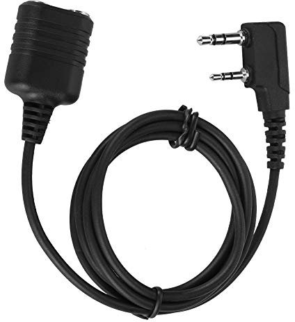 Rallonge De Microphone Pour , BewinnerCâble De Microphone à Main à 2 Broches En K Pour La Radio Talkie-Walkie, Microphone à Haut-Parleur De Type K à 2 Broches