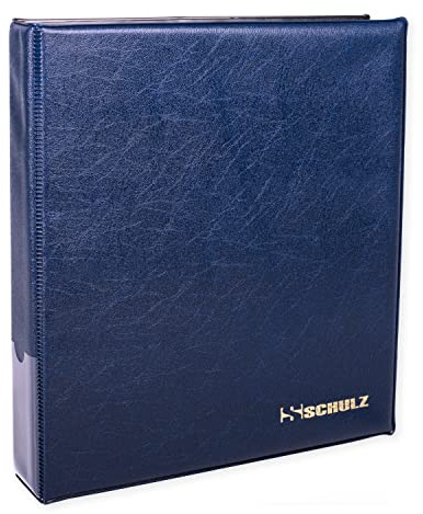 Coin Collection Album For 200 Coins – 50p £1 £2 Collecting Holder - Storage Binder Protect and Store Coins - SCHULZ Coin Album Blue