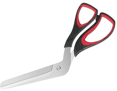 Voarge Forbici per pizza 27 cm, tagliapizza con lama affilata in acciaio inox di qualità alimentare e manico con impugnatura morbida, forbici da cucina ergonomiche per un taglio preciso di pizza e