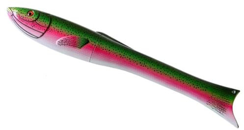 JUCHRZEY Teleskop-Angelrute in Fischform, Mini-Stift, Casting, Karpfen-Angelrute, tragbare Reiserute, Geschenke for Angler