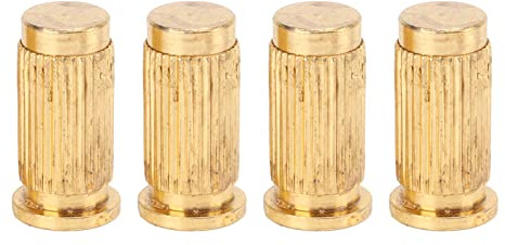 Gitarrbroankare Metall Justerbart ändstycke Monteringsankare Precisionsdesignade för elektriska gitarrdelar Hållbar 4st set (Gold)
