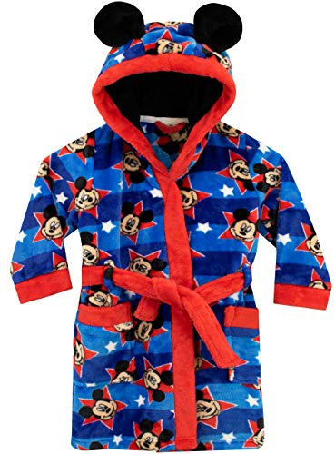 Disney Boys Mickey Mouse Dressing Gown Blue Age 3 to 4 Years