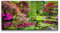 Paul Sinus Leinwandbild 120x60cm Japanischer Garten Teich Bäume Idyllisch Harmonisch
