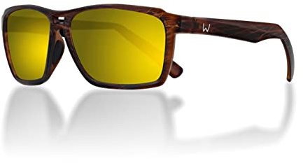 Westin W6 Street 150 Matte Brown Stripe - Polarisationsbrille, Polbrille, Angelbrille