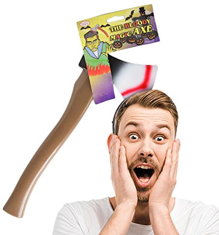 Serre-tête hache décorative pour Halloween – Bandeaux effrayants sanglants à travers la tête – Accessoires photo d'horreur pour adultes, et adolescents