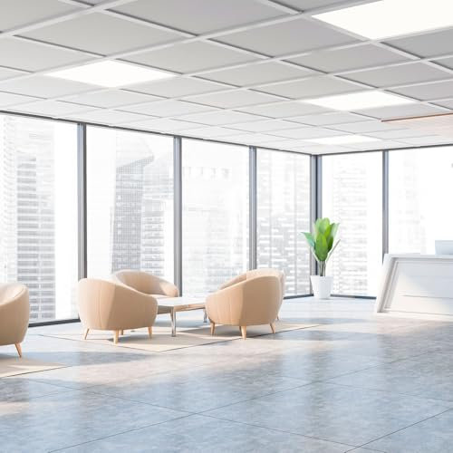 BARCELONA LED - Panel LED 60x60 cm Slim con Driver – Plafón LED de Techo Cuadrado, 44W, UGR<19. IP20 uso interior - Blanco Neutro 4000K