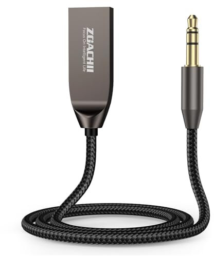ZOACHII Aux Bluetooth 5.4 Adapter, Freisprechanrufe und Wireless Musikstreaming für Auto Heim Stereo Lautsprecher Verstärker Audiosystem