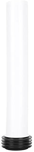Ejoyous Concealed Toilet Water Tank Straight Flush Pipe, 280mm Length White Flushing Tube Toilet Accessory with Rubber Sealing