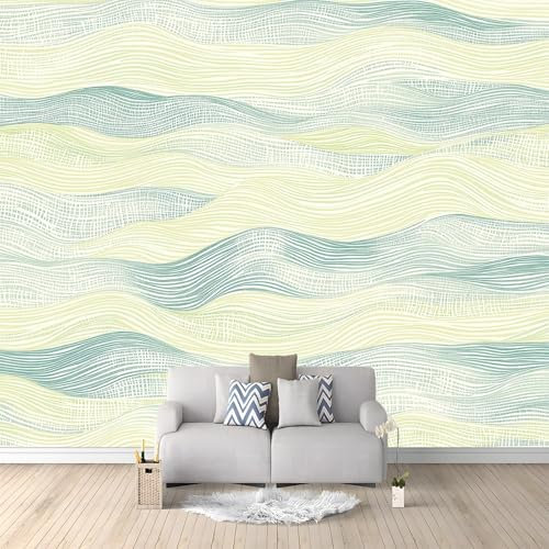 Papel pintado fotográfico impreso Patrón pintado a mano Papel pintado fotográfico de tejido no tejido 250 x 175 cm arte fotográfico pared de Crema pintado de pared imagen de pare