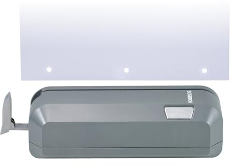 Bostitch Office Electric 3-Hole Punch, Dual Paper Loading, Heavy Duty, Jam-Free 20 Sheet Capacity, AC Adapter or Battery Powered, Space Saving, Grey, (EHP20-GRY)