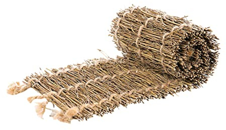 UKCOCO Accessoires Photo Vintage Bambou Tressé Branches Tapis de Thé Objets Décoratifs