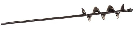 Aqbau® Tarière pour visseuse sans fil 450 mm, foret de jardin, foret de plantation, foret de poteau, foret de terre pour perceuse, outil de creusage pour planter (diamètre 40 mm)