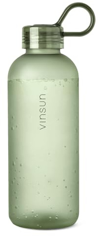 VINSUN Gourde Sport 650ml avec Poignée - Réutilisable, Sans BPA, Tritan, Étanche - Bouteille d'Eau légère pour Sport, Excursion, École, Bureau