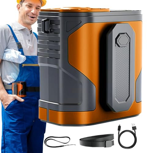 Moxeupon Ventaglio da Cintura,Ventaglio Rinfrescante Indossabile Per Collo | Dispositivo Ad Aria Ricaricabile Personale Per Escursionismo Sport Lavori Viaggio