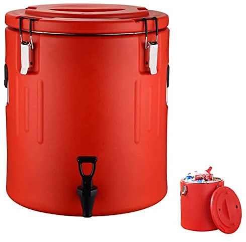 Cafetera Industrial Isotérmica Con Dispensador De Agua Fría Y Caliente Y Grifo For Hostelería, Mantiene El Agua Caliente Durante 48 Horas.(20L)