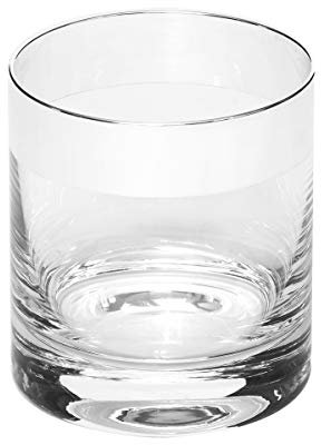 Brillibrum Design - Bicchiere da whisky in vero argento, antibatterico, in vetro di cristallo