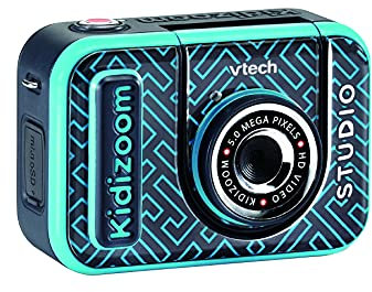 VTech KidiZoom Studio (Blue), Video Camera for Children with Fun Games, Kids Digital Camera with Special Effects, Rechargeable Battery, for Boys & Girls from 5 Years +, English Version