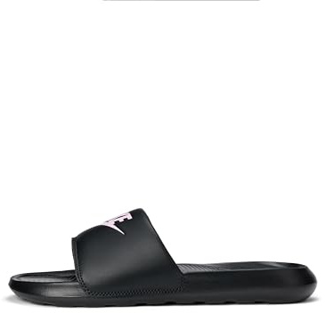 Nike Slides W Victori One Slide, Black/Lt Arctic Pink-Black, CN9677-002, 40.5 EU (9 US)