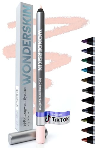 Wonderskin 1440 Crayon Eye-Liner Imperméable Rose Longue Tenue – Crayon Eye-Liner (Glaçage)