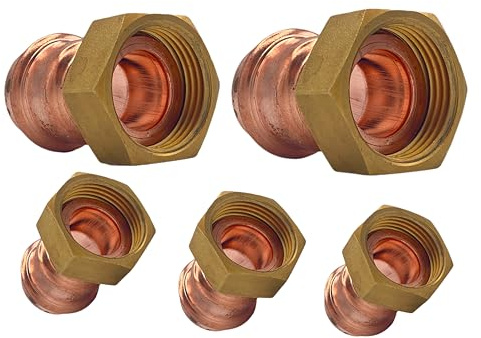 Amazinnov -Rame crimpare Raccordo tubo in rame, connettore idraulico per saldatura-Collegamento-Ecron-crimpare-FF28x1___Lotto 5