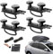 Vegena 4 PCS Universal Roof Box Car Van Mounting Fitting Kit, Roof Box U Bolts Clamps, Roof Box Mounting U Bracket, U Bolts Clamps Brackets with 8 Heavy Duty Lock Nuts, 85mm Internal Width