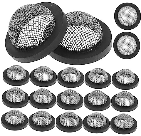 JOINPAYA Filtro y Junta para Mangueras De Jardín 3/4 Pulgadas con Malla De Acero Inoxidable, 20 Unidades, Filtro De Entrada Antióxido para Instalación Sencilla Sistemas De Riego