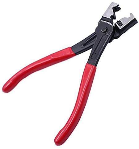 Hose Clamp Plier Snap Ring Clamp Heavy Duty Clic & Clic-R Type Collar Hose Clip Plier for Drive Shafts and Oil Valve Red