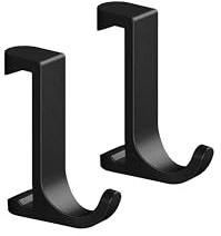 hansgrohe WallStoris - Handtuchhaken, Handtuchhalter ohne bohren, schmal, 2 Stück, Badezimmer Zubehör, Bad Accessoires, Mattschwarz, 27929670
